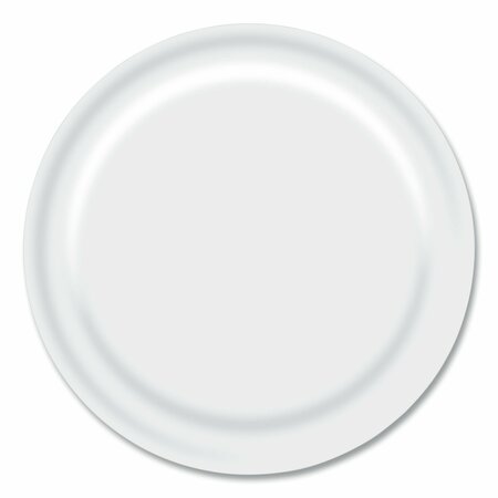 BOARDWALK Paper Dinnerware, Plate, 9 in. Diameter, White, 1000PK CP9B1008125A